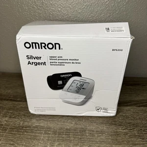Omron Silver Argent BP5250 Wireless Upper Arm Blood Pressure Monitor Digital - Picture 1 of 5