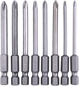 8er-Pack 3 Zoll magnetische lange Sechskant Kreuz Kreuzschlitz Schraubendreher Bits elektrisch - Bild 1 von 12
