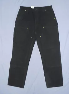 Carhartt Herren Firm Duck Double-Front Arbeitshose - Schwarz, B01 - Bild 1 von 5