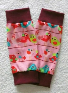 Puños ♥ puños para piernas ♥ para niñas ♥ pájaros ♥ handmade - Imagen 1 de 1