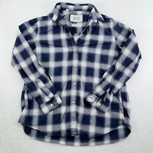 Grayson by Frank & Eileen Shirt Womens Size 3 Blue Plaid The Hero Button Up - Picture 1 of 12