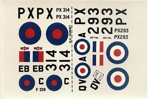 DE HAVILLAND HORNET 1/72 DECALS DA KIT FROG F.239 - mm 96x74 ca. - Foto 1 di 1