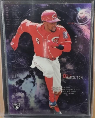 Bowman Sterling 2014 - Billy Hamilton #10 RC refractor púrpura 06/50 Foto 1 de 2
