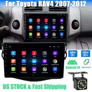 Android 13 For Toyota RAV4 2007-2012 9" Car GPS Carplay Radio Stereo Wifi BT+Cam - Picture 1 of 24