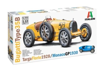 Modellino automobile 1/12 Bugatti Type 35B-Targa Florio'28/Monaco GP '30-ITALERI - Immagine 1 di 4