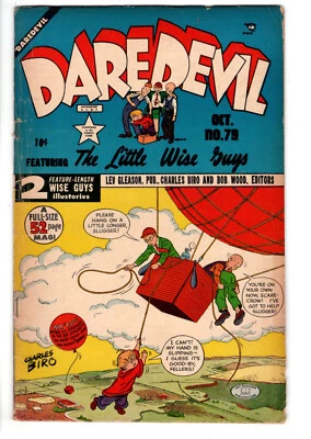 DAREDEVIL COMICS #79 (1951) - GRADE 6.0 - GOLDEN AGE GLEASON LITTLE WISE GUYS - Image 1 of 2