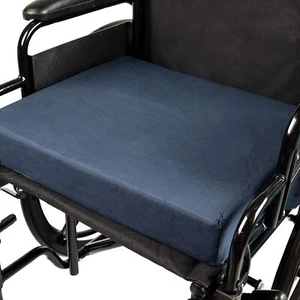 Rollstuhlsitzkissen marineblau Bezug Auto Bürostuhl Schaumstoffkissen weiches Pad - Bild 1 von 25