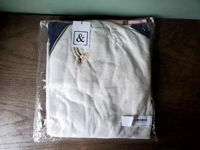 NUEVO CON ETIQUETAS Ampersand Ave Avena Azul Marino Rosa Doble Capucha L/S Sudadera con Capucha Talla XXXL Foto 1 de 4