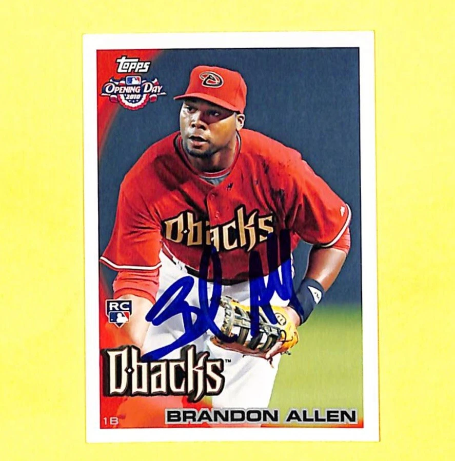 Brandon Allen Signed Auto 2010 Topps Opening Day Rookie Card #206 Dbacks  - Image 1 of 1