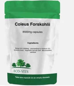 Coleus Forskohlii 8500mg Capsules – Weight Management & Metabolism Support - Picture 1 of 2