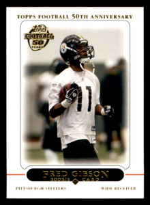 2005 Topps Fred Gibson    RC #406 Pittsburgh Steelers