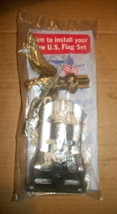Vintage Annin Flag Pole Holder Bracket Kit With Plastic Eagle Topper & Rope USA - Picture 1 of 4