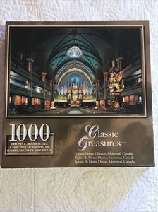 Classic Treasures Notre Dame Church, Montreal, Canada 1000 Piece Puzzle Sealed - Picture 1 of 7