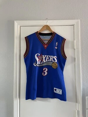 CAMISETA DE BALONCESTO CAMPEÓN NBA PHILADELPHIA SIXERS CAMISETA 3 ALLEN IVERSON TALLA S Foto 1 de 4
