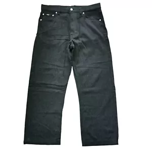 Hugo Boss Alabama Jeans Mens W34 L28 Black Corduroy Pants Trousers - Picture 1 of 10