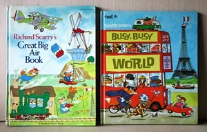 LOT 2 RICHARD SCARRY Golden Book BUSY BUSY WORLD & Random GREAT BIG AIR BOOK vg+ - Bild 1 von 12