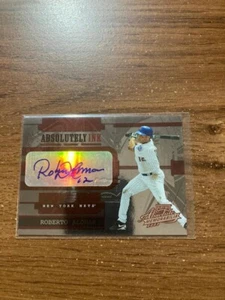 2003 Playoff Absolute Memorabilia Absolutely Ink Roberto Alomar Autograph Mets - Picture 1 of 1