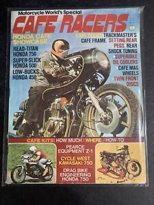 1974 • Cafe Racers Magazine • AUG • Motorcycle World Honda Kawasaki RARE #MOS-70