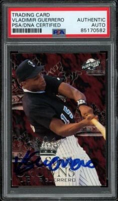 1996 Fleer Excel VLADIMIR GUERRERO "Season Crowns" signed card autograph PSA/DNA - Image 1 of 2