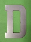 Letter D - Stainless Steel (2mm) UK Pre 1973 Car Number License Plate Compatible