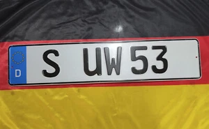 Germany German License Plate - Stuttgart – Baden-Württemberg - Picture 1 of 1
