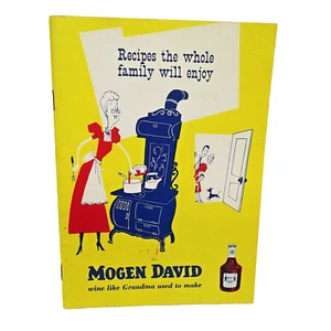 Vintage 1950s MOGEN DAVID WINE Recipes the Whole Family Will Enjoy Booklet - Picture 1 of 4