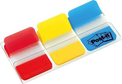 Post-it Haftmarker Index Strong klebt zuverlässig Rot Gelb Blau 25,4 x 38 mm neu
