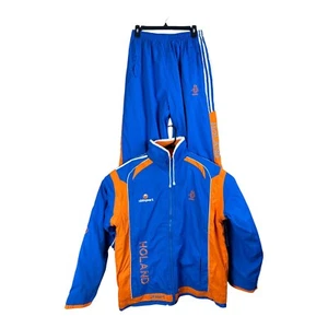 OLANDA UHLSPORT KNVB GIACCA REVERSIBILE E PANTALONI PISTA TUTA PISTA HOLAND - Foto 1 di 23