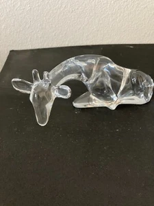 Baccarat France Crystal, Loet Vanderveen signed Figurine of a Laying Giraffe - Picture 1 of 6