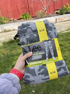 LEE Boy's 2-PAck Rugged Knee Joggers  S 7/8 - Picture 1 of 6