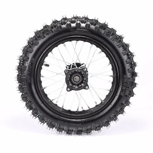 80/100-12" inch Rear Back Wheel Tyre Rim 3.00-12 Dirt Bike 70 110cc 125 140cc - Picture 1 of 6