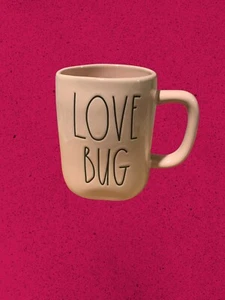 Rae Dunn Artisan Collection von Magenta LOVE BUG Becher Lite rosa und schwarz NEU - Bild 1 von 6