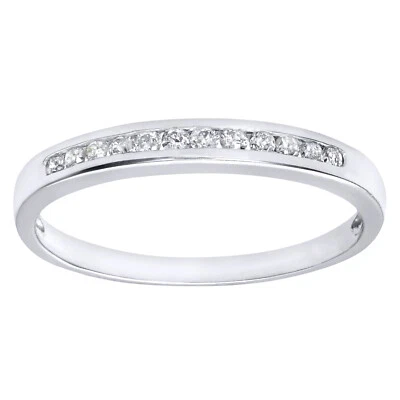 9ct White Gold Diamond Eternity Ring 0.15ct Natural Diamonds by Naava - Image 1 of 4
