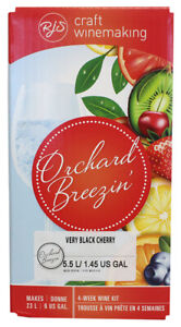 Orchard Breezin' Very Black Cherry Wine Making Ingredient Kit