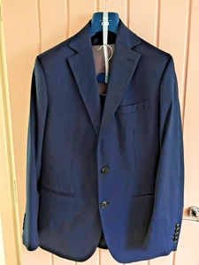 Moss 1851 Men's Tailored Fit 3-Piece Suit Royal Blue 42R/ 40R/32R RRP £409 - Picture 1 of 15
