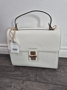 Isabel Bernard Cream Calfskin Leather Femme Forte Simone Midi Handbag - Picture 1 of 11