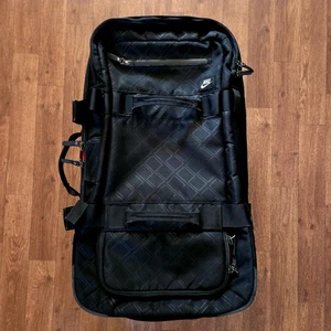 Nike FiftyOne49 Black/Red Large Cabin Roller Suitcase BA4127-054 *MINOR FLAWS* - Picture 1 of 18