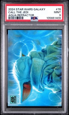 2024 Topps Chrome Star Wars Galaxy Call the Jedi #76 Aqua Refractor /199 - Image 1 of 2