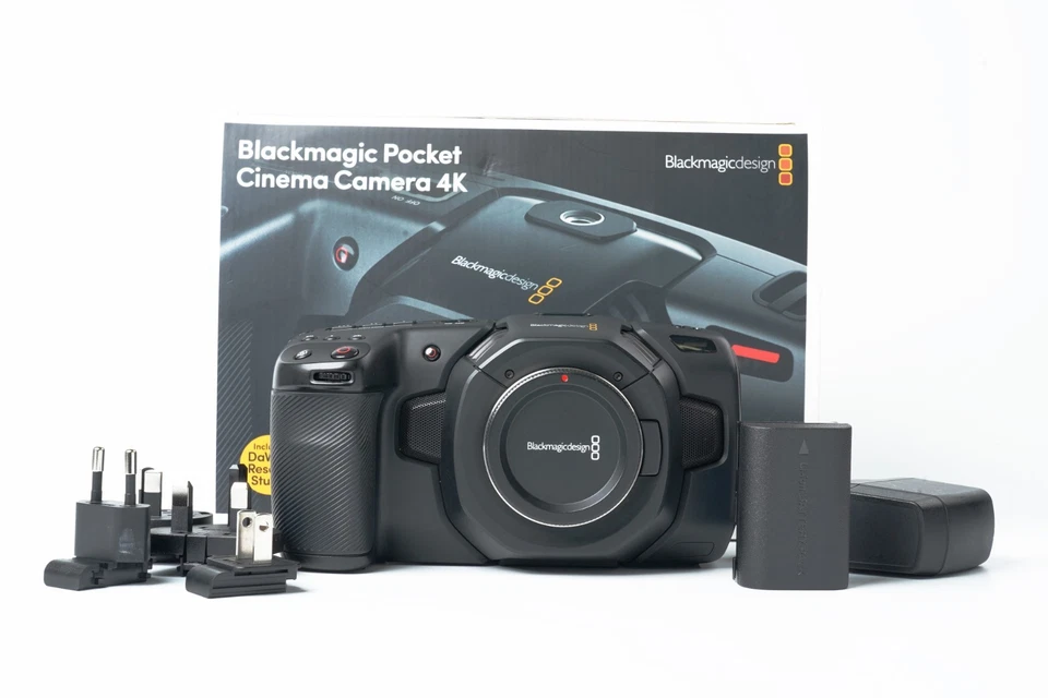 [Exc++] Blackmagic Desgin Pocket Cinema Camera 4k Micro Four Thirds #2945A - Image 1 of 4