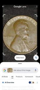 1946 D "Uberty Error " Copper Cent - Rare - Picture 1 of 2