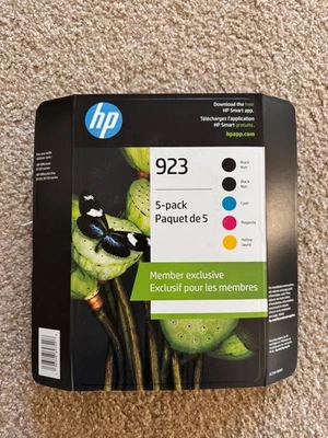 PACK DE 5 2 cartuchos de tinta negros, cian, magenta y amarillos originales HP 923 caducan 11/2026 Foto 1 de 3