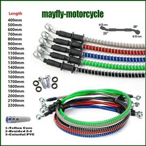 Cable de aceite trenzado para línea de manguera de freno hidráulico NSR125R NSR50R NSR75 CB1 CB110 - Imagen 1 de 24