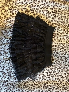 Justice Girls Black Sequin skirt Size 8 - Picture 1 of 8