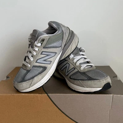 New Balance 990 V5 Grey/White Toddler Sneakers- SZ 13 C - Image 1 of 4
