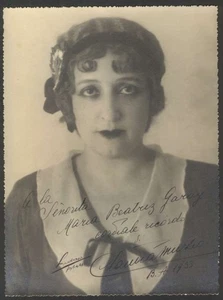 Real Photo Claudia Muzio Opera Soprano w Dedication & Original Signed 1933 !!! - Picture 1 of 3