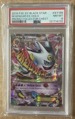 Pokemon English Mega Gengar EX P.M. XY Black Star Promo XY166 Card PSA: 8 - Image 1 of 2