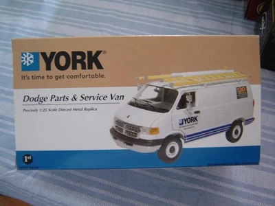 First Gear 1:25 York Dodge Parts & Service Van Modelo Diecast - Nuevo Foto 1 de 4