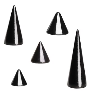 Schwarz PVD beschichtet 316L Chirurgenstahl Spike Paket - Bild 1 von 1