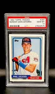Tarjeta de béisbol de novato Nomar Garciaparra 1992 Topps intercambiada #39T RC PSA 10 equipos EE. UU. - Imagen 1 de 2