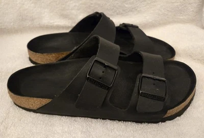 ZAPATOS SANDALIAS HOMBRE BIRKENSTOCK ARIZONA CUERO NEGRO - TALLA 44 11 Foto 1 de 4